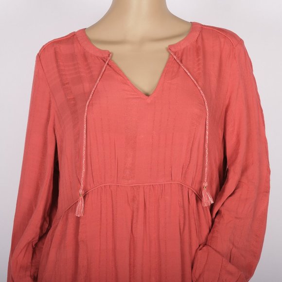 Old Navy Pink Long Sleeve Dress Medium - Picture 2 of 10